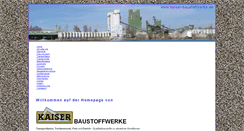 Desktop Screenshot of kaiser-baustoffwerke.de